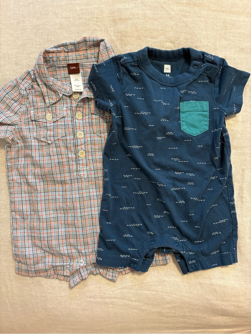 Tea Collection 3-6M Romper Bundle